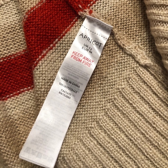 Apricot long sweater 12/L - Picture 2 of 3